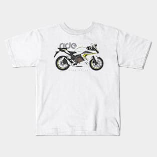 Ride cbr500r white Kids T-Shirt